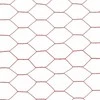 Vielos tinklas su PVC danga, raudonas, 25x1m