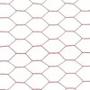 Vielos tinklas su PVC danga, raudonas, 25x1m