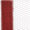 Vielos tinklas su PVC danga, raudonas, 25x1m