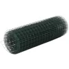 Vielos tinklas su PVC danga, žalias, 10x0,5m