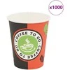 Vienk. kavos puodeliai, 1000 vnt., popieriniai, 240 ml (8 oz)