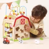 Viga Toys VIGA lavinamasis žaislas edukacinis kubas 7 viename Ferma