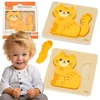 Viga Toys VIGA medinė dėlionė Imbierinis kačiukas