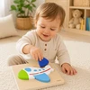 Viga Toys VIGA medinė dėlionė Spalvingas lėktuvas