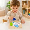 Viga Toys VIGA medinė dėlionė Spalvingas lėktuvas