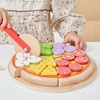 Viga Toys VIGA medinis picos pjaustyklės virtuvės rinkinys 27 d. vaikams nuo 18 mėn.