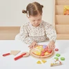Viga Toys VIGA medinis picos pjaustyklės virtuvės rinkinys 27 d. vaikams nuo 18 mėn.
