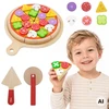 Viga Toys VIGA medinis picos pjaustyklės virtuvės rinkinys 27 d. vaikams nuo 18 mėn.