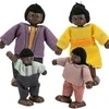 Viga Toys VIGA Medinė Lėlė Šeimos Rinkinys 4 Figūros Su Audiniais