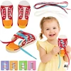 Viga Toys VIGA Mokymės raištelių rišimo 3+