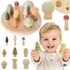 Viga Toys VIGA POLARB medinis dėlionės rūšiuoklis Miško medžiai mokymasis skaičiuoti 1-9 18+