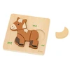 Viga Toys medinė dėlionė Mano draugas arkliukas