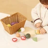 Viga Toys mediniai vaisiai pjaustymo rinkinys PolarB 21 vnt