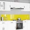 Virtuvės atbraila 2 pcs Geltona 120 x 40 cm grūdintas stiklas