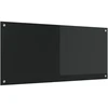 Virtuvės atbraila Juoda 110 x 50 cm grūdintas stiklas