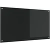 Virtuvės atbraila Juoda 110 x 60 cm grūdintas stiklas