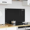 Virtuvės atbraila Juoda 80 x 50 cm grūdintas stiklas