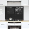 Virtuvės atbraila Juoda 80 x 60 cm grūdintas stiklas