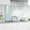 Virtuvės atbraila Pienas 90 x 60 cm grūdintas stiklas