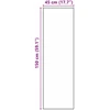 Virtuvės kilimas Juoda 150 x 45 cm Aksomas