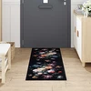 Virtuvės kilimas Juoda 180 x 60 cm Aksomas