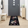 Virtuvės kilimas Juoda 300 x 60 cm Aksomas