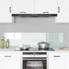 Virtuvės atbraila 2 pcs Balta 80 x 40 cm grūdintas stiklas