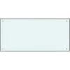 Virtuvės atbraila 2 pcs Balta 100 x 50 cm grūdintas stiklas