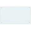 Virtuvės atbraila 2 pcs Balta 90 x 50 cm grūdintas stiklas