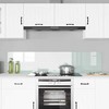 Virtuvės atbraila 2 pcs Balta 90 x 40 cm grūdintas stiklas