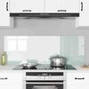Virtuvės atbraila 2 pcs Balta 70 x 50 cm grūdintas stiklas