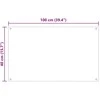 Virtuvės atbraila 2 vnt. Balta 100 x 40 cm grūdintas stiklas