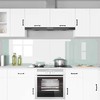 Virtuvės atbraila 2 pcs Balta 110 x 60 cm grūdintas stiklas