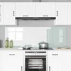 Virtuvės atbraila 2 pcs Balta 90 x 60 cm grūdintas stiklas