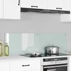 Virtuvės atbraila 2 pcs Balta 70 x 40 cm grūdintas stiklas