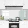 Virtuvės atbraila 2 pcs Balta 80 x 60 cm grūdintas stiklas