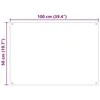 Virtuvės atbraila 2 vnt. Balta 100 x 50 cm grūdintas stiklas
