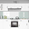 Virtuvės atbraila 2 pcs Balta 120 x 60 cm grūdintas stiklas