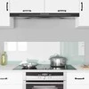 Virtuvės atbraila 2 pcs Balta 70 x 40 cm grūdintas stiklas