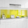 Virtuvės atbraila 2 pcs Geltona 100 x 50 cm grūdintas stiklas