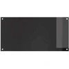 Virtuvės atbraila 2 pcs Juoda 100 x 50 cm grūdintas stiklas