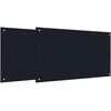 Virtuvės atbraila 2 pcs Juoda 100 x 60 cm grūdintas stiklas