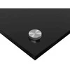 Virtuvės atbraila 2 vnt. Juoda 100 x 40 cm grūdintas stiklas