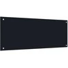 Virtuvės atbraila 2 pcs Juoda 100 x 40 cm grūdintas stiklas