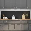 Virtuvės atbraila 2 pcs Juoda 100 x 50 cm grūdintas stiklas