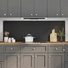 Virtuvės atbraila 2 pcs Juoda 90 x 60 cm grūdintas stiklas