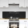 Virtuvės atbraila 2 vnt. Juoda 70 x 40 cm grūdintas stiklas