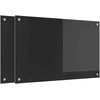 Virtuvės atbraila 2 pcs Juoda 80 x 50 cm grūdintas stiklas