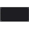 Virtuvės atbraila 2 pcs Juoda 100 x 50 cm grūdintas stiklas