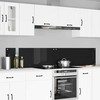 Virtuvės atbraila 2 pcs Juoda 110 x 40 cm grūdintas stiklas